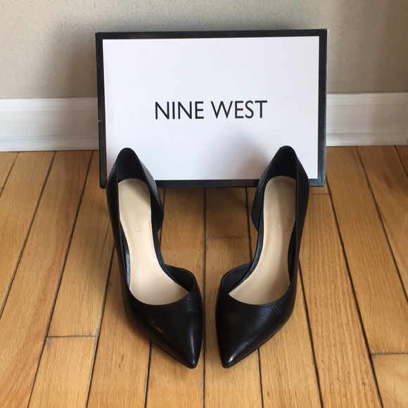 Nine West Shoes - Black Leather Nine West High Heel